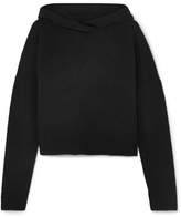 Thumbnail for your product : Theory Cropped Cashmere Hoodie - Black