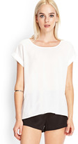 Thumbnail for your product : Forever 21 Semi-Sheer Woven Top