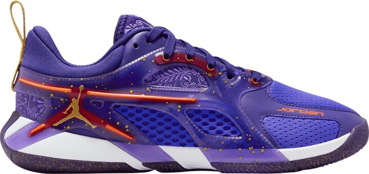 Jordan Heir Basketball Shoes, Men's, M6/W7.5, Purple/Orange