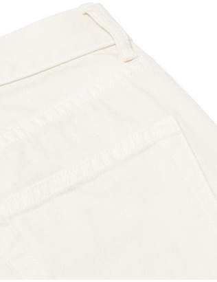 Brock Collection Wright Cropped High-rise Straight-leg Jeans - White