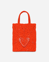 Thumbnail for your product : Dolce & Gabbana Small cordonetto lace Beatrice shopper