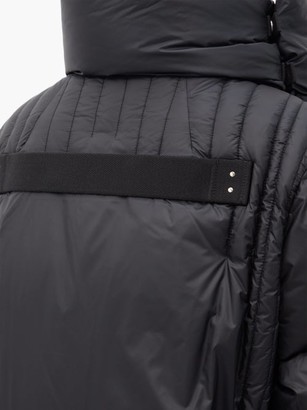 Moncler + Rick Owens Tonopah Padded-collar Spiral-quilted Down Jacket - Black