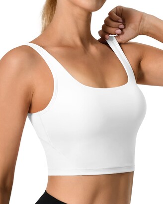 AVGO Square Neck Sports Bras for Women Sleeveless Crop Tank Top