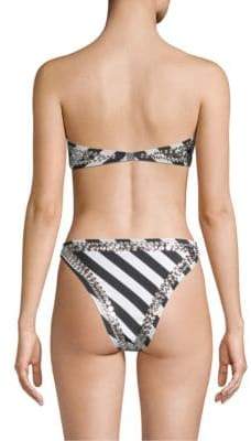 Norma Kamali Studded Sunglass Bikini Top