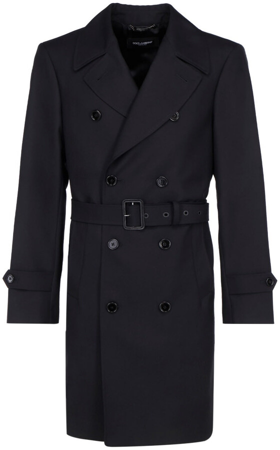 double breasted mac coat mens