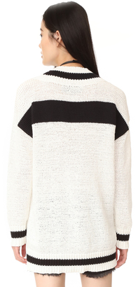 KENDALL + KYLIE V Neck Rugby Sweater
