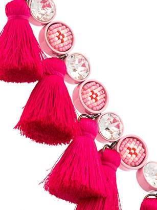 Shourouk Sautoir Tassel Necklace - Pink