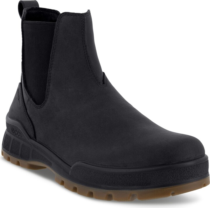 Ecco Track 25 Hydromax Resistant Chelsea Boot (Black Nubuck) Men's Shoes - ShopStyle