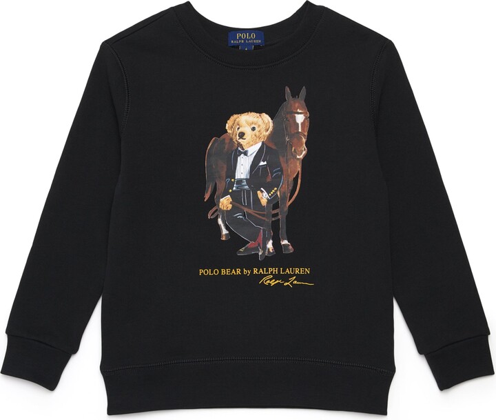 Ralph Lauren Kids Cotton Polo Bear Sweatshirt