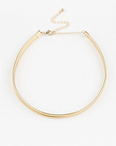 Thumbnail for your product : Le Château Metallic Faux Leather Choker Necklace