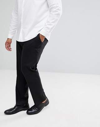 ASOS DESIGN PLUS Slim Tuxedo Suit Pants In Black