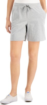 Karen Scott Petite Knit Shorts, Created for Macy's