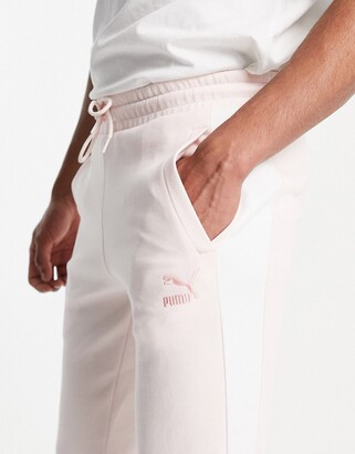 Puma Summer Luxe T7 track bottoms in pink