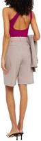 Thumbnail for your product : Zimmermann Wavelength One-shoulder Ribbed Stretch-knit Top