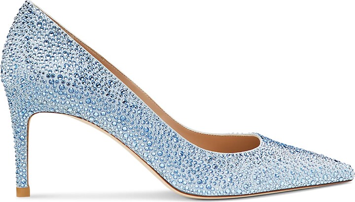 Swarovski STUART WEITZMAN Stuart Power Shine pump, Blue