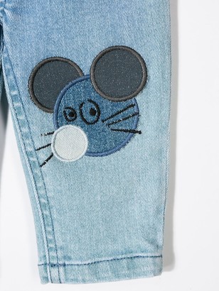 Stella McCartney Kids Mouse Patch Jeans