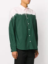 Thumbnail for your product : Sacai dual colour embroidered shirt