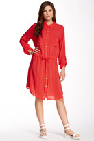 Thumbnail for your product : Velvet by Graham & Spencer Spread Collar Shirt Dress