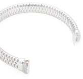 Thumbnail for your product : Roberto Coin Primavera 18K White Gold & 0.10 Total Ct. Diamond Flexible Bangle Bracelet