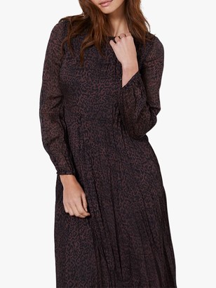 mint velvet red leopard dress