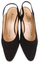 Thumbnail for your product : Walter Steiger Suede Pointed-Toe Pumps