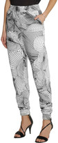 Thumbnail for your product : Christopher Kane Printed cotton-jersey track pants