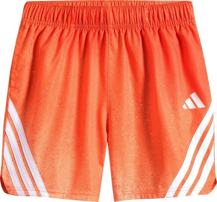 adidas Kids' 3-Stripes Spray Painted Stretch Twill Shorts