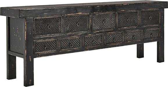 Classic Home Lahey Console Table in Black