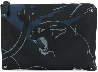 Valentino panther print document case