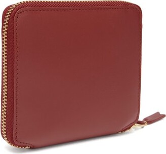 Comme des Garcons Leather Zip Wallet - Red
