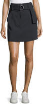 Thumbnail for your product : A.L.C. Bronx Belted Straight Wool-Blend Skirt