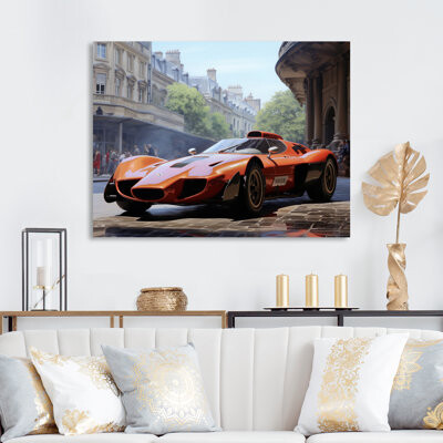 Williston Forge Grand Prix Retro Sports Car I On Canvas Print