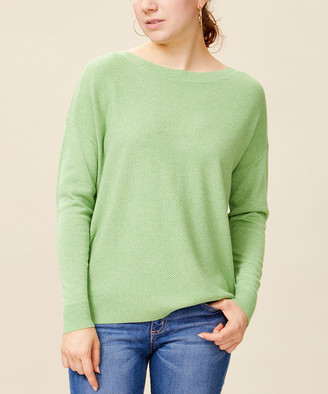 AJ Andrea Jovine Women's Pullover Sweaters Meadow - Meadow Drop-Shoulder Sweater - Women
