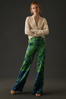 Thumbnail for your product : Corey Lynn Calter Wide-Leg Printed Pants Blue