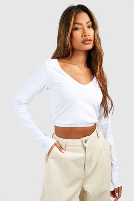 LACOZY Women Long Sleeve Tight Shirts Basic Crop Top Y2k Going Out