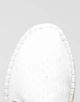 Thumbnail for your product : ASOS DESIGN Wide Fit lace up espadrilles in white textured canvas