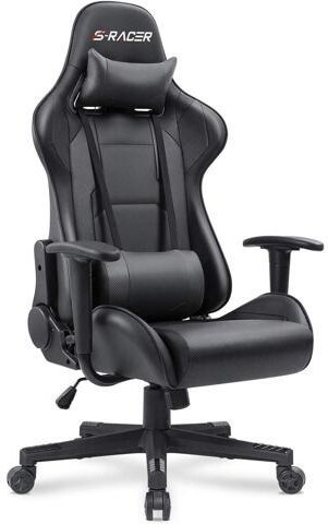 PISKEKAT Homall Gaming Chair, Office Chair High Back Computer Chair Leather Desk Chair Racing Executive Ergonomic Adjustable Swivel Task Chair with Headrest...