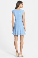 Thumbnail for your product : Cynthia Steffe Contrast Stitch Knit Fit & Flare Dress