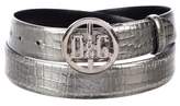 Thumbnail for your product : Dolce & Gabbana Embossed Metallic Belt
