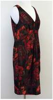 Thumbnail for your product : Chetta B Floral Print Brocade Sleeveless Dress