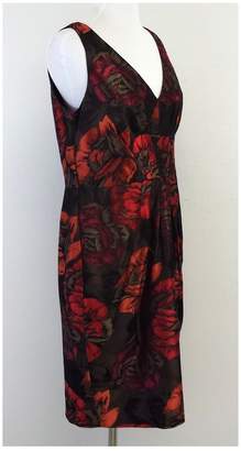 Chetta B Floral Print Brocade Sleeveless Dress