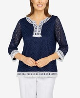 Fringed Lace Top | Shop the world's largest collection of fashion 
