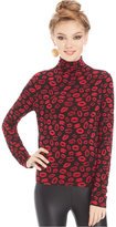 Thumbnail for your product : Monroe Marilyn Juniors' Striped Turtleneck Top