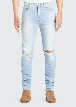 mens jeans with knee rips