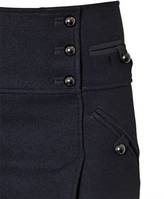 Thumbnail for your product : Isabel Marant Button-Up Wool Flannel Skirt