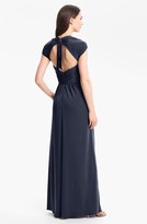 Thumbnail for your product : Amsale Back Cutout Gown