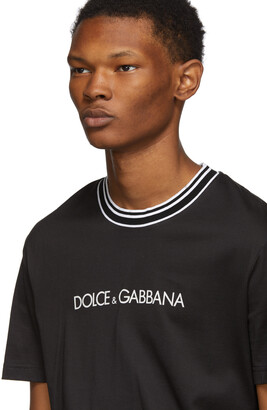 Dolce & Gabbana Black Bird of Paradise T-Shirt