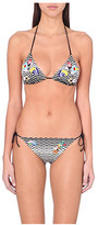 Thumbnail for your product : Missoni Greca tri knitted bikini set