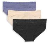 Thumbnail for your product : Natori 3-Pack Bliss Perfection V-Kini Bikinis