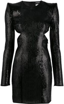 Thumbnail for your product : DSQUARED2 Sequinned Cocktail Dress With Peak Shoulders